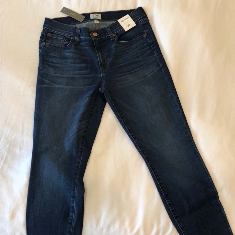 NWT! JCrew Toothpick Jeans. Size 28.